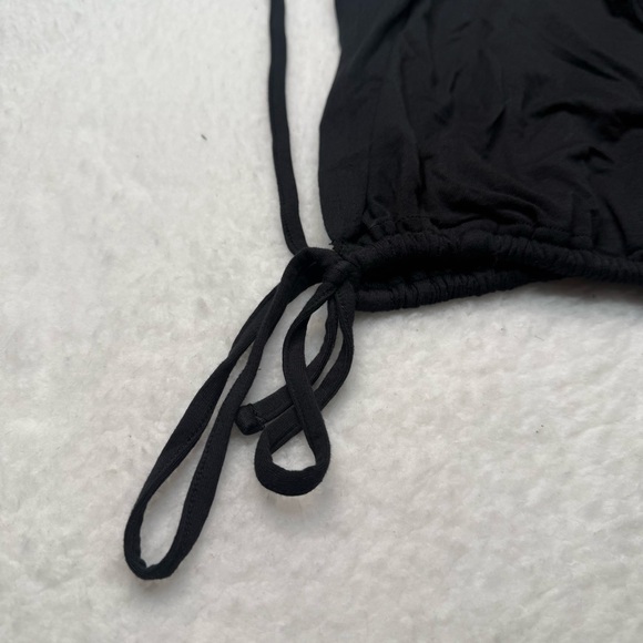 ALO Women’s Black V-Neck Tank Top sz S Breathable Summer Casual Outdoor - Picture 4 of 8